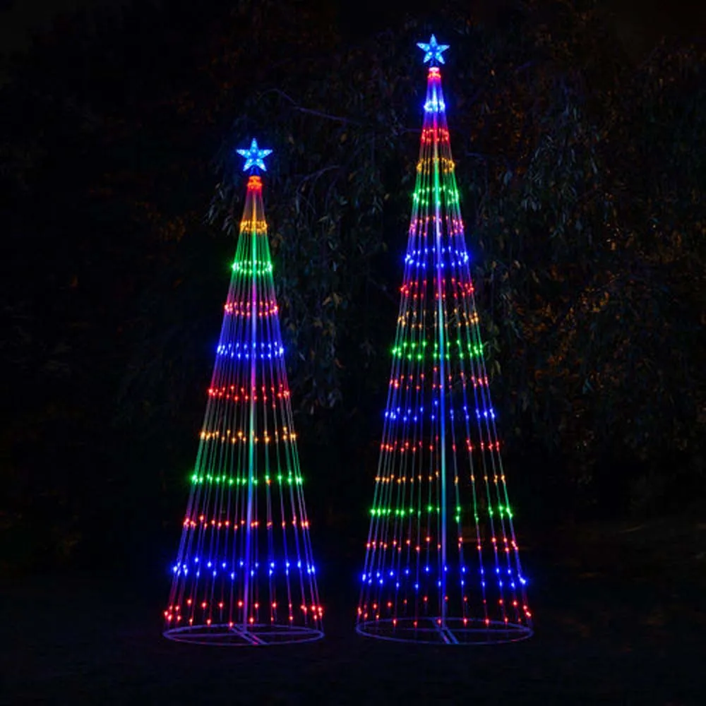 4-ft. Multicolor LED Animated Outdoor Lightshow Christmas Tree