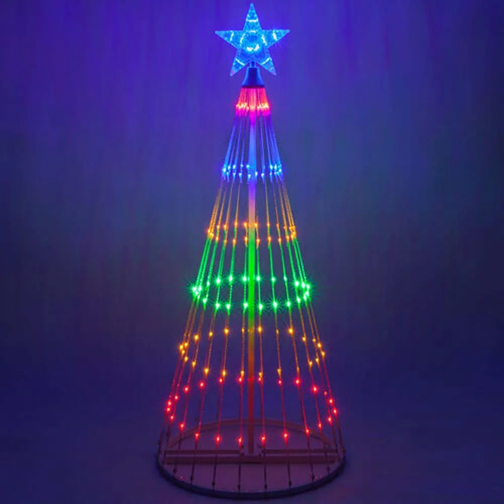 4-ft. Multicolor LED Animated Outdoor Lightshow Christmas Tree