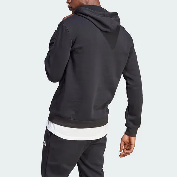 adidas Essentials Fleece Big Logo Hoodie 'Black', black