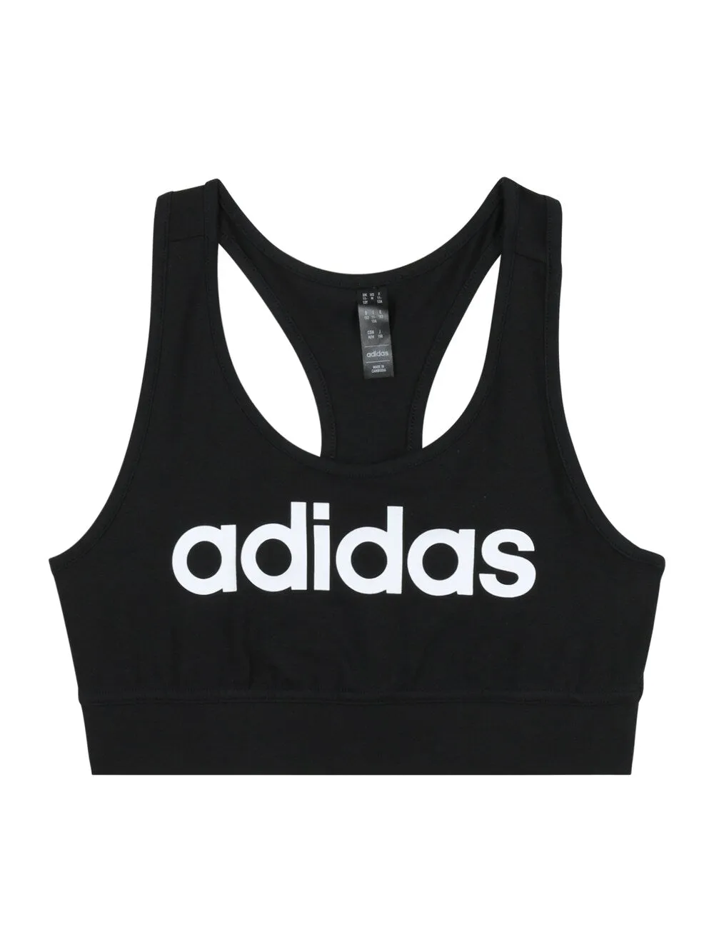 Adidas Essentials Linear Logo Sports Top, Black