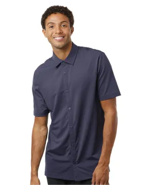 adidas Men's Button Down Short Sleeve Shirt