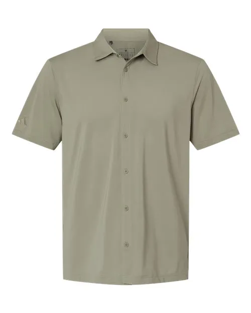 adidas Men's Button Down Short Sleeve Shirt