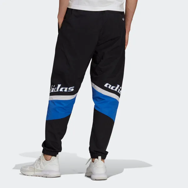 adidas originals MENS TGP Embroidered Logo Printed Ankle-banded Sports Pants Black