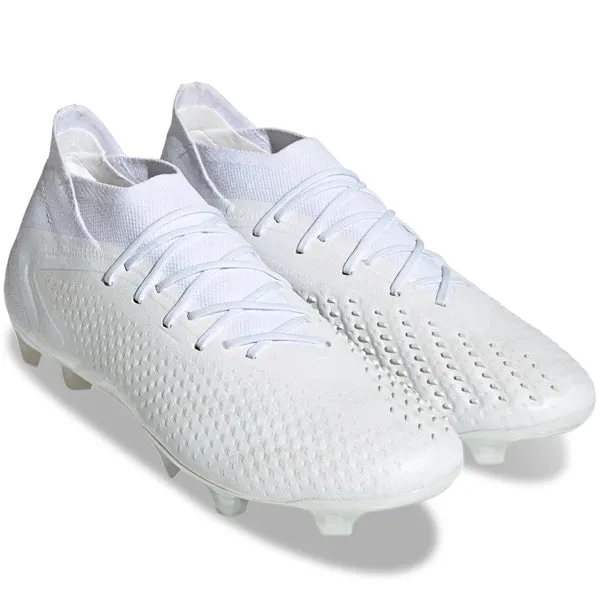 adidas Predator Accuracy.1 Firm Ground Soccer Cleats (Core White)