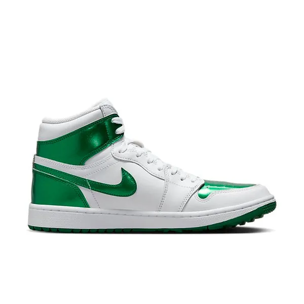 Air Jordan 1 Retro High Golf 'Metallic Green' Sneakers, White