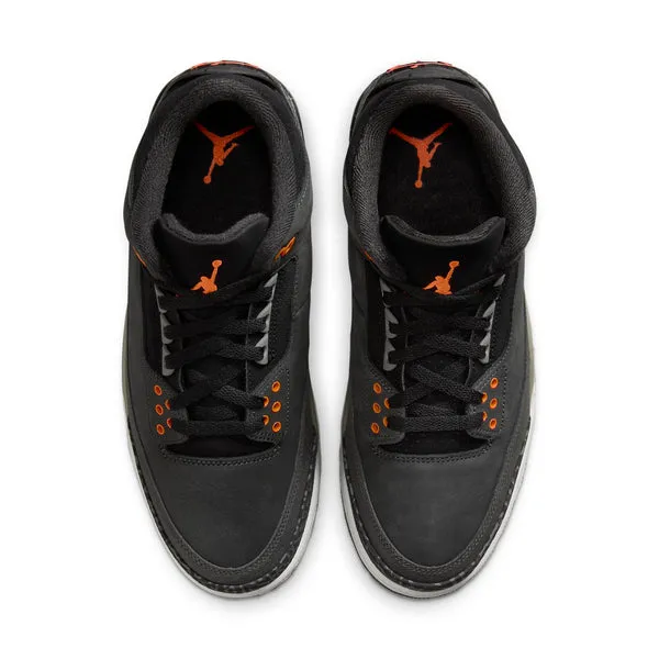 Air Jordan 3 Retro 'Fear Pack 2023' in night stadium/total orange-black