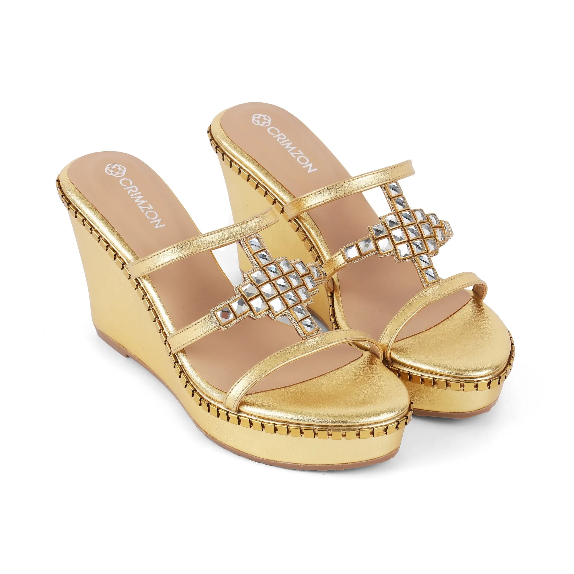 AMANI- GOLD WEDGES