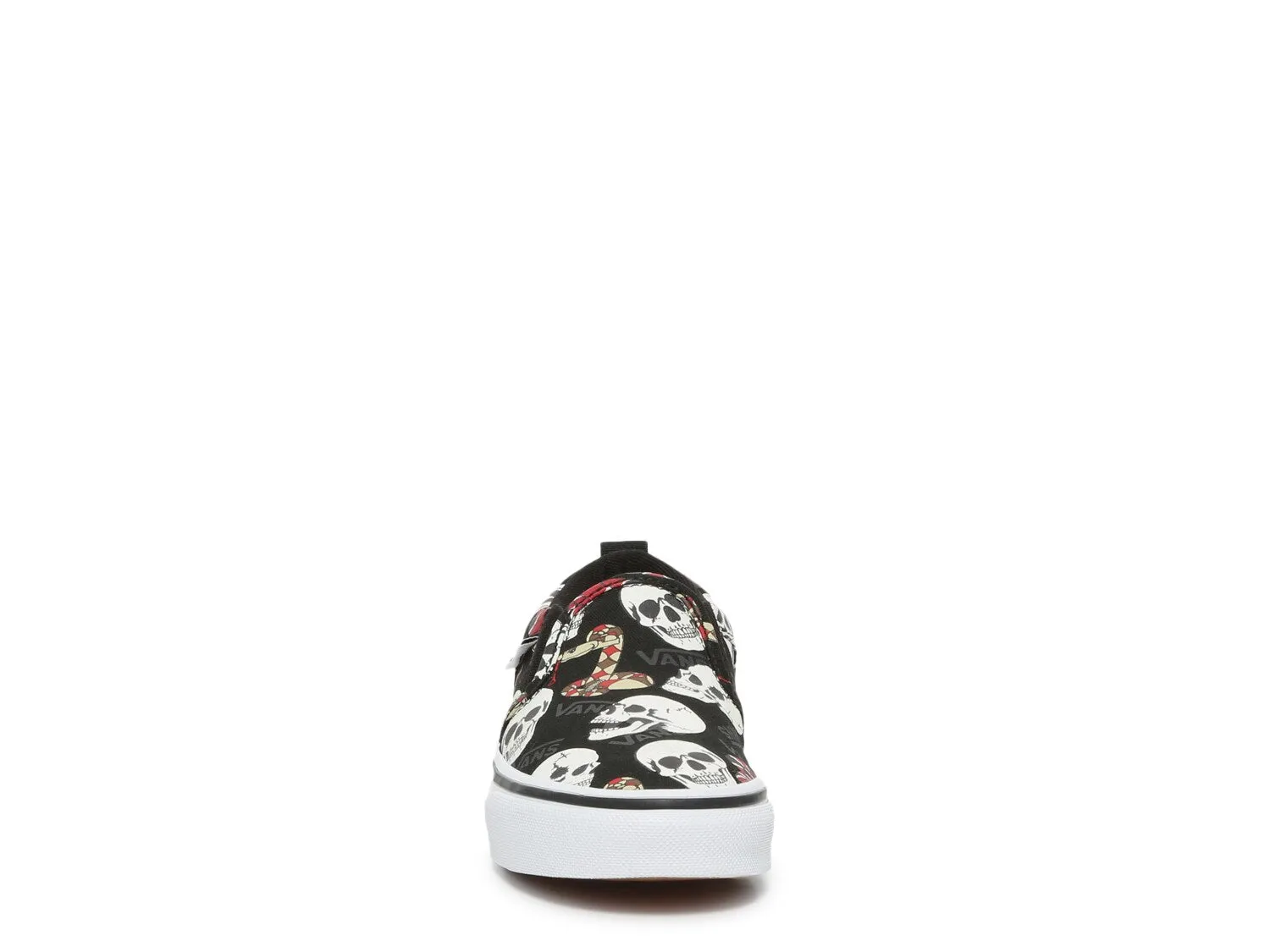 Children's sneakers Vans Asher, black / white / red