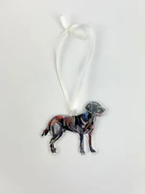 Chocolate Lab Acrylic Ornament