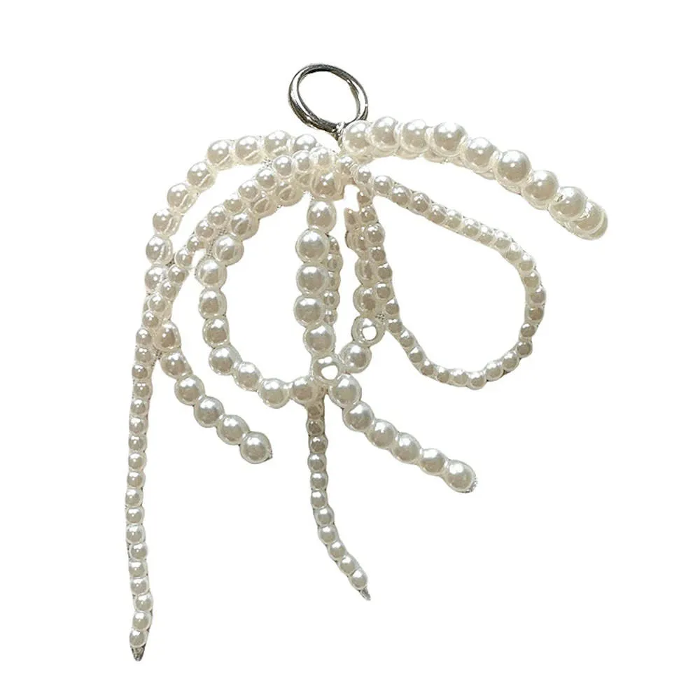 Coquette Pearl Bow Shoe Charms