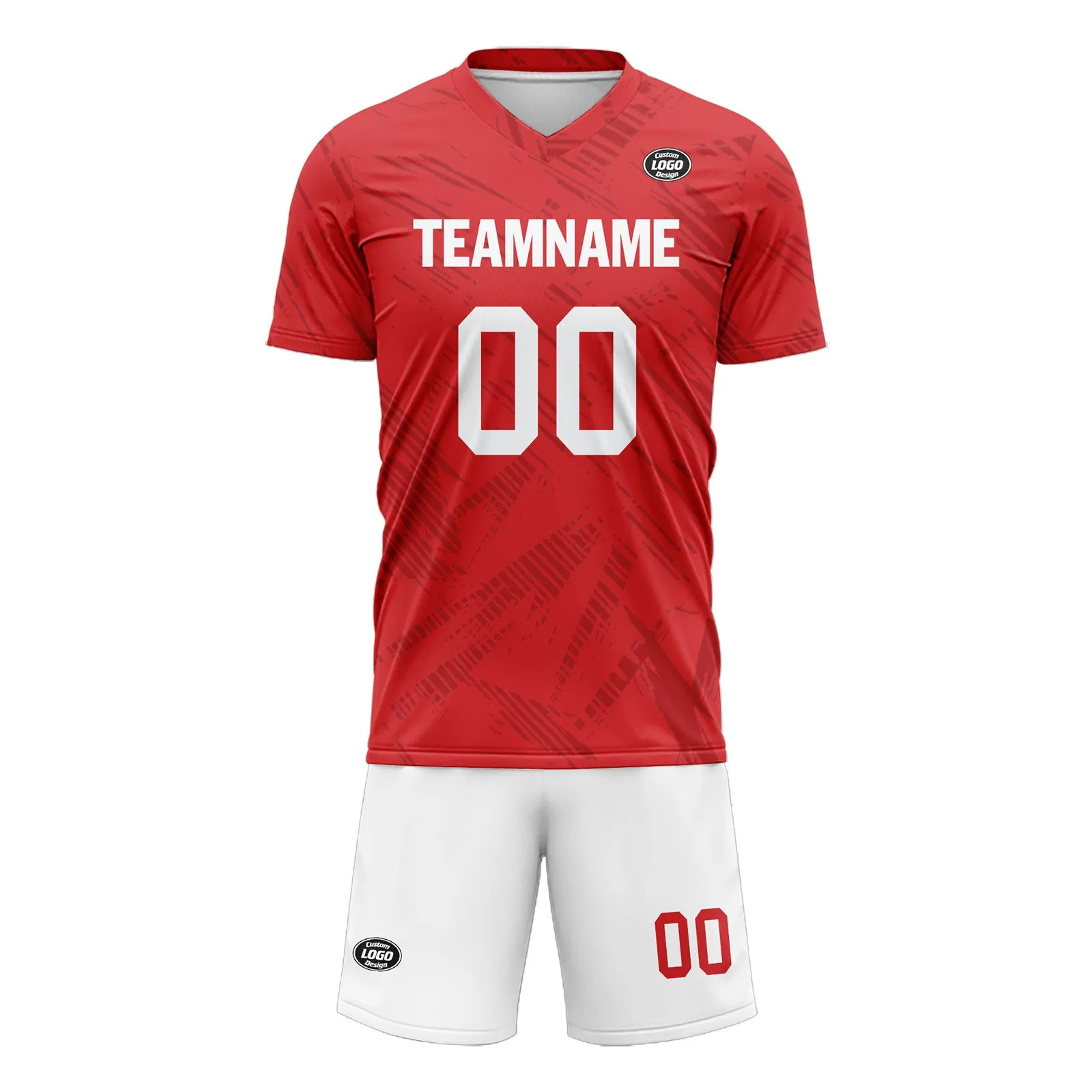 Custom Red Soccer Sets Jersey Personalized SCJ101-D28028