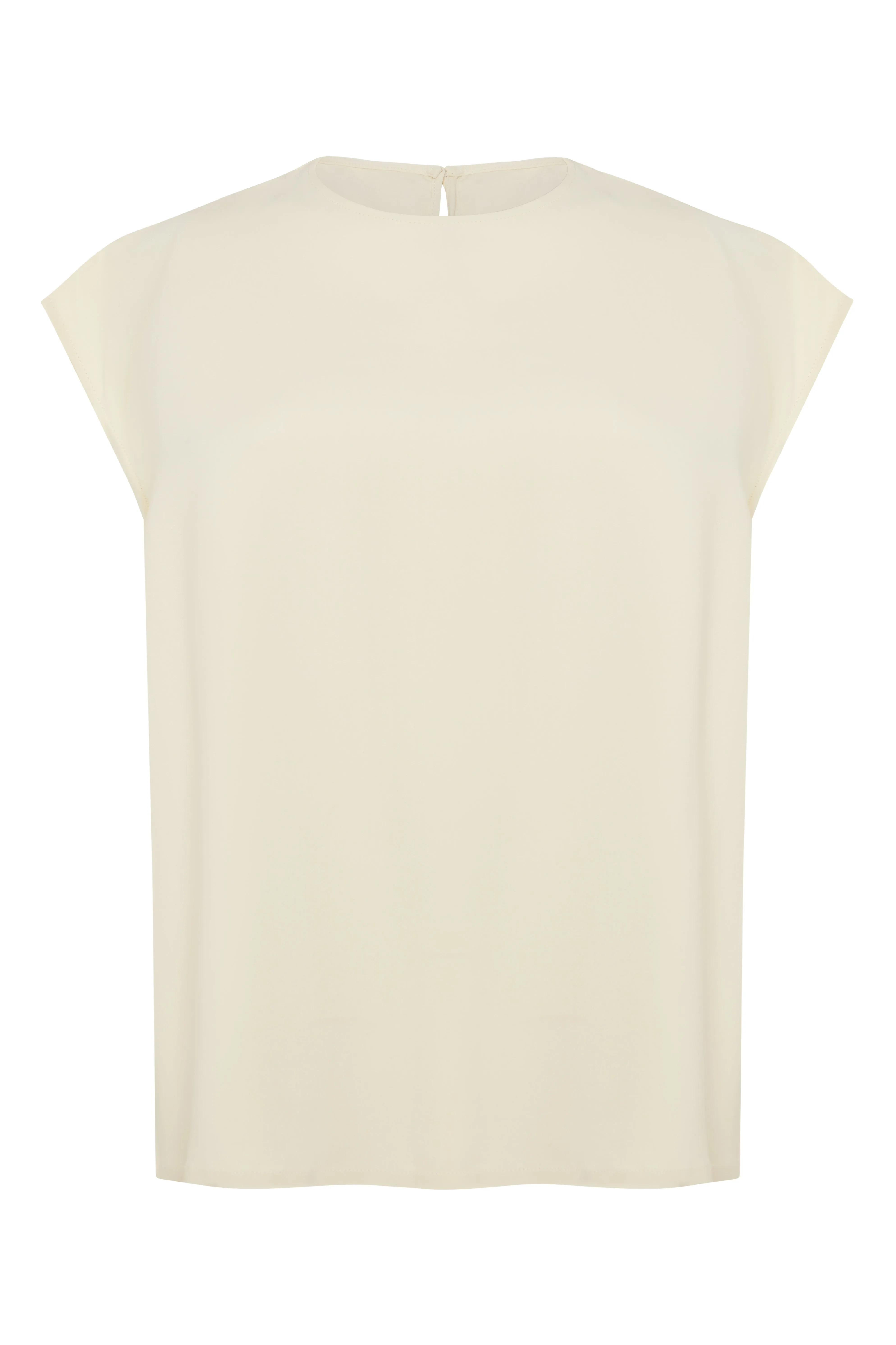 Dasha Top Ecru Viscose Crepe