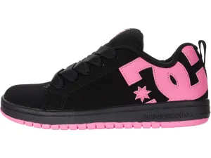 DC Kids Court Graffik sneakers (Little Kid/Big Kid), black/pink