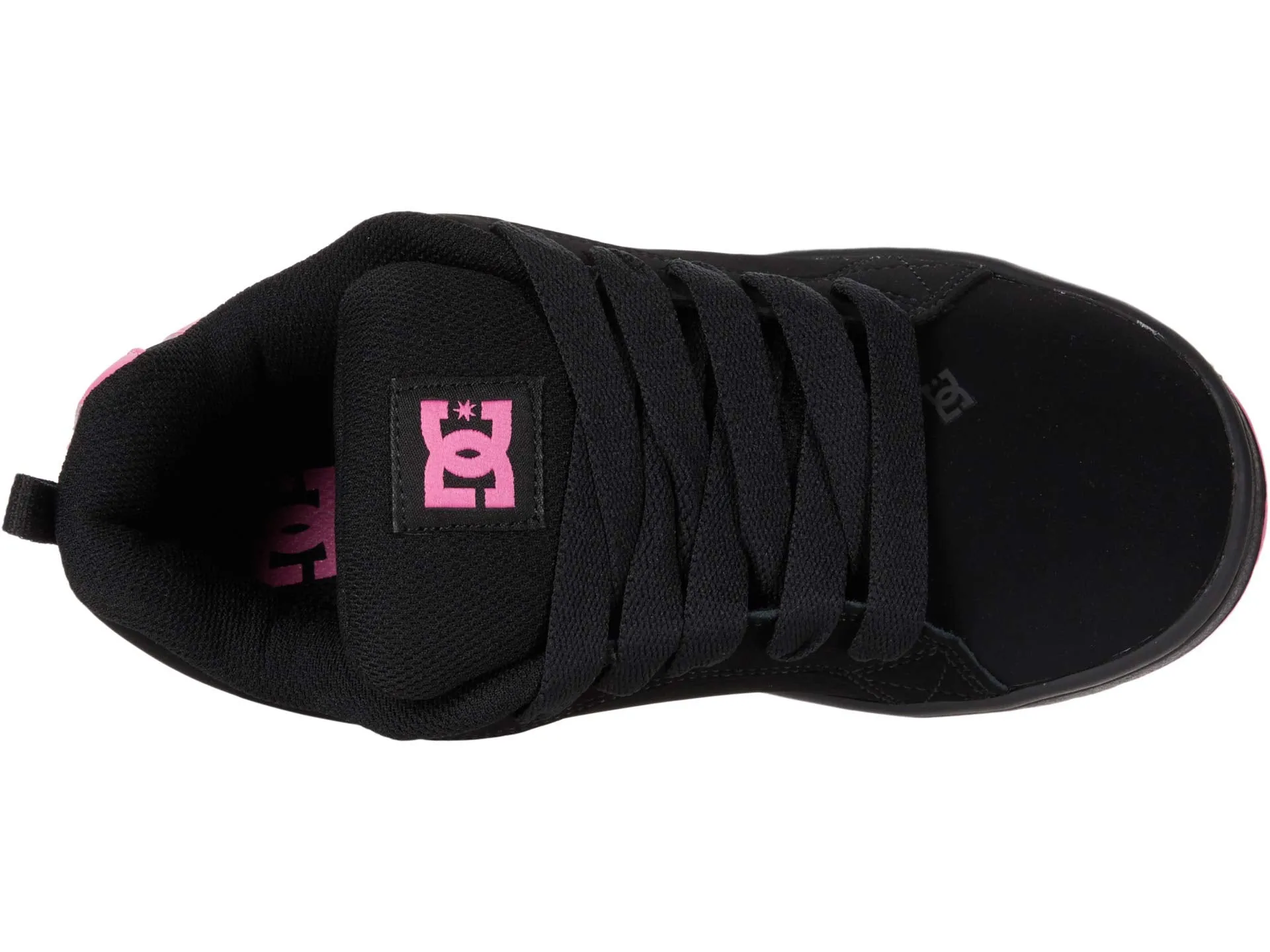 DC Kids Court Graffik sneakers (Little Kid/Big Kid), black/pink