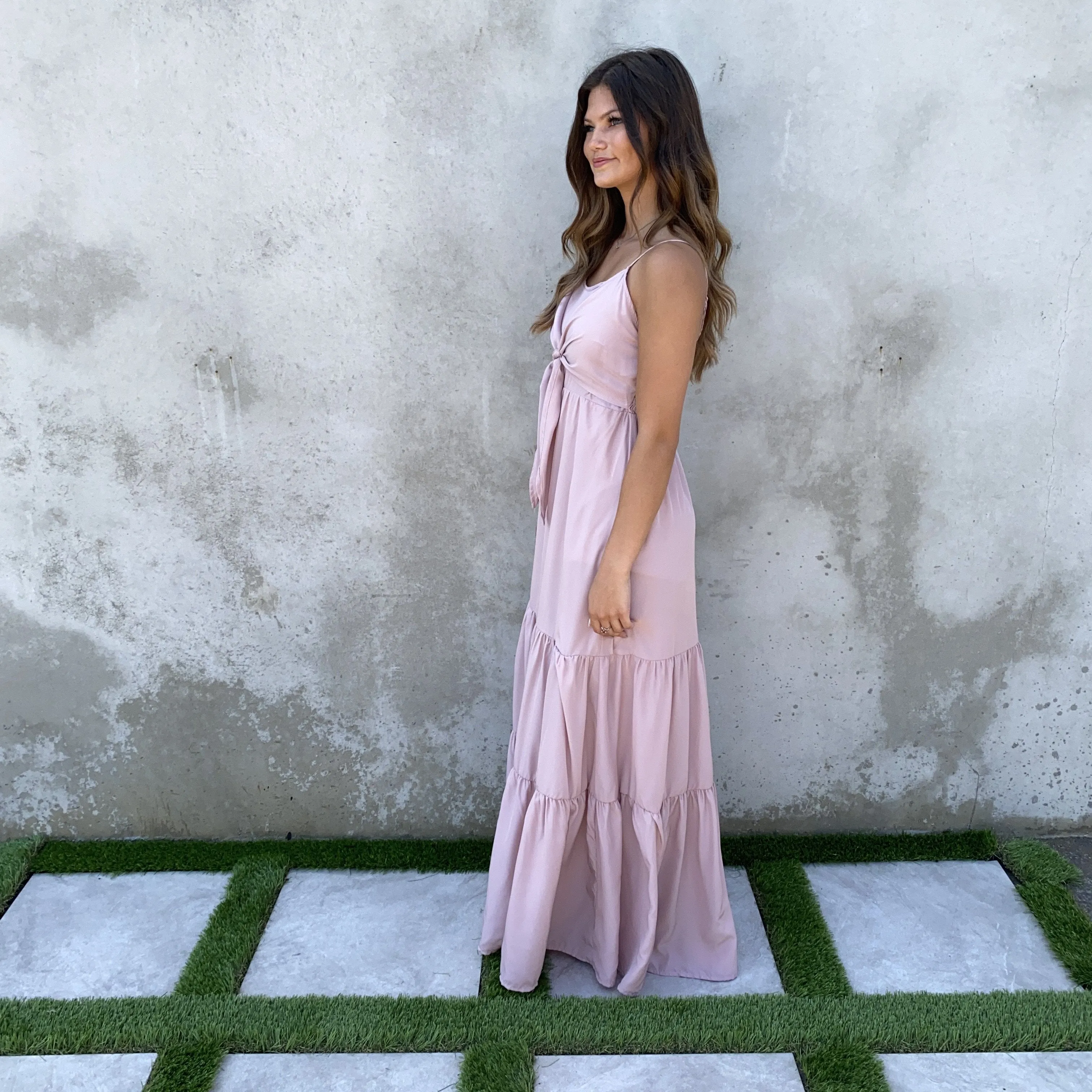 Essential Elements Pink Maxi Dress