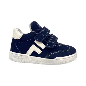 Falcotto Navy Double Velcro Baby Sneaker - Dasky