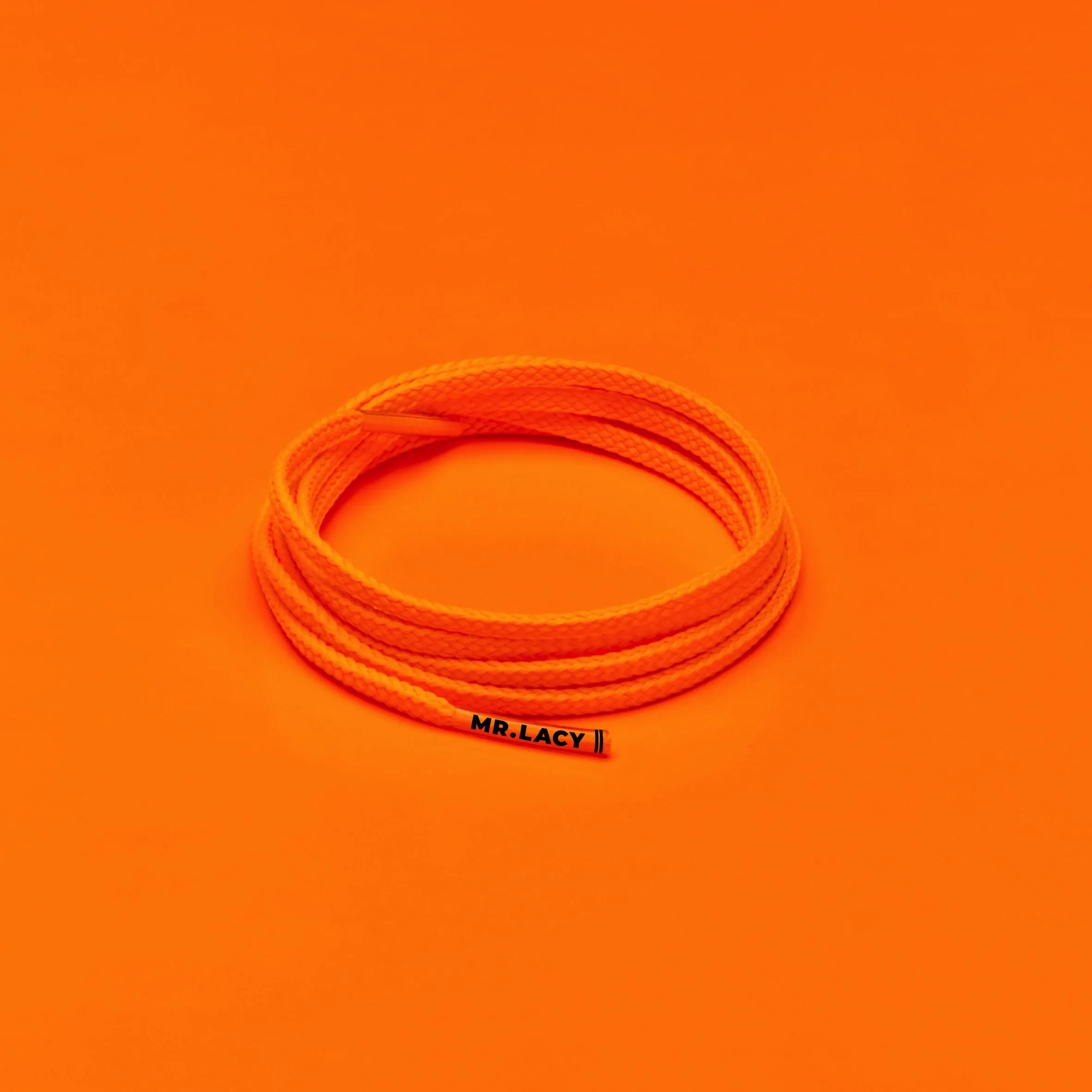 Goalies Slim Football Boot Laces · Bright Orange