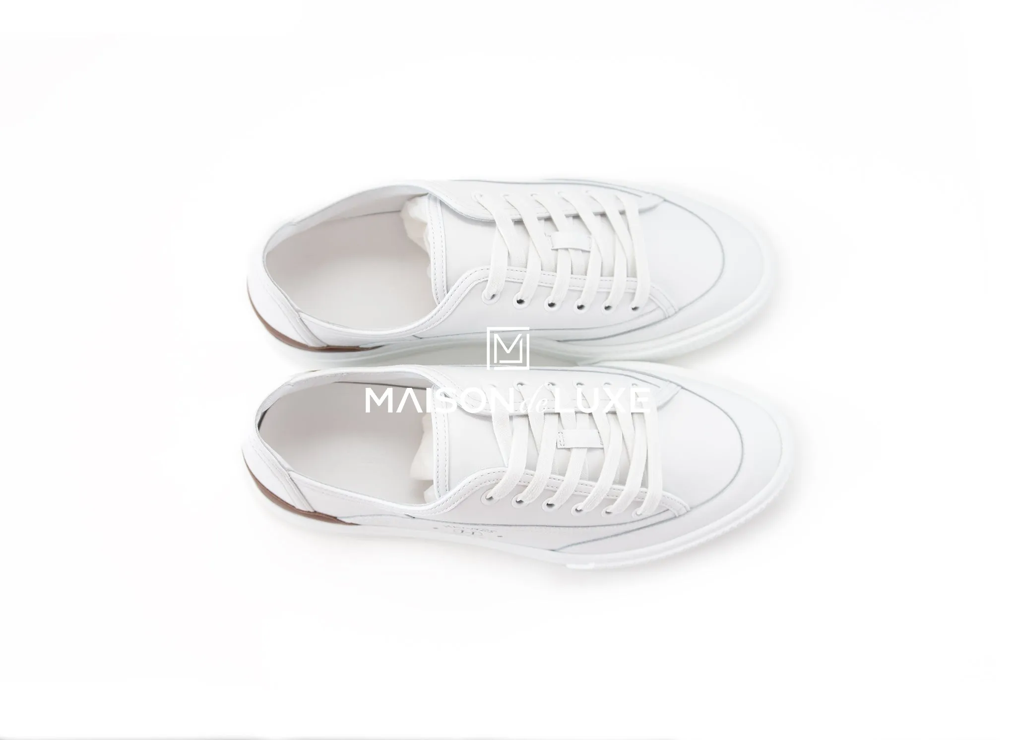 Hermes Men's White Get 41 Sneaker