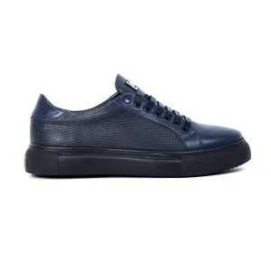 LEATHER PLIMSOLL SNEAKERS