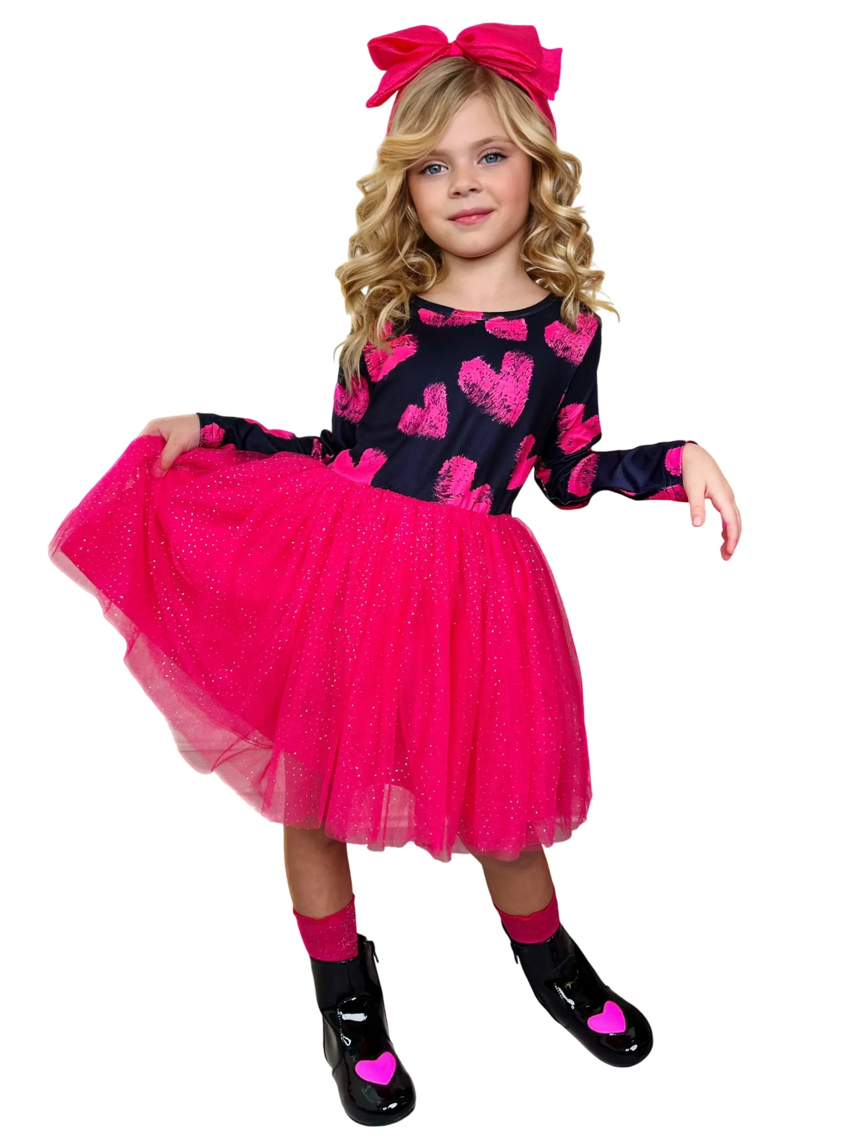 Little Miss Sweetie Shimmer Tutu Dress