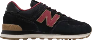 New Balance 574 sneakers, black/red