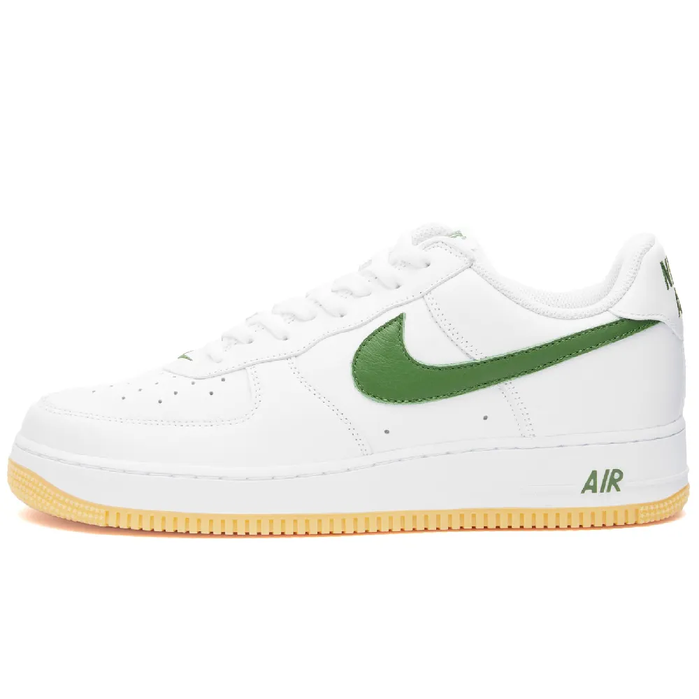 Nike Air Force 1 Low Retro Qs, White/Green/Yellow