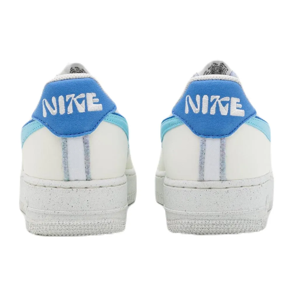 Nike Air Force 1 sneakers, cream/blue