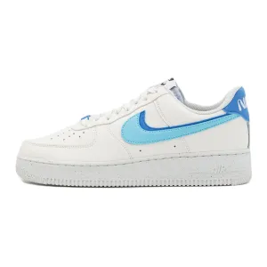 Nike Air Force 1 sneakers, cream/blue