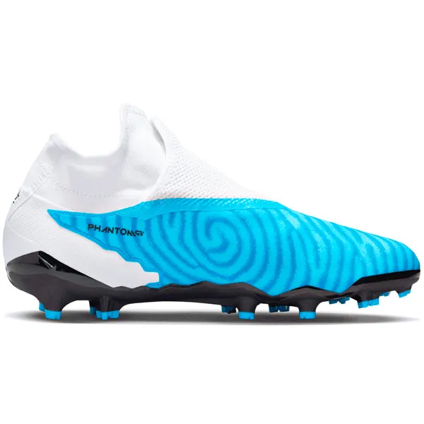 Nike Phantom GX PRO DF Firm Ground Soccer Cleats (Baltic Blue/Pink Blast)