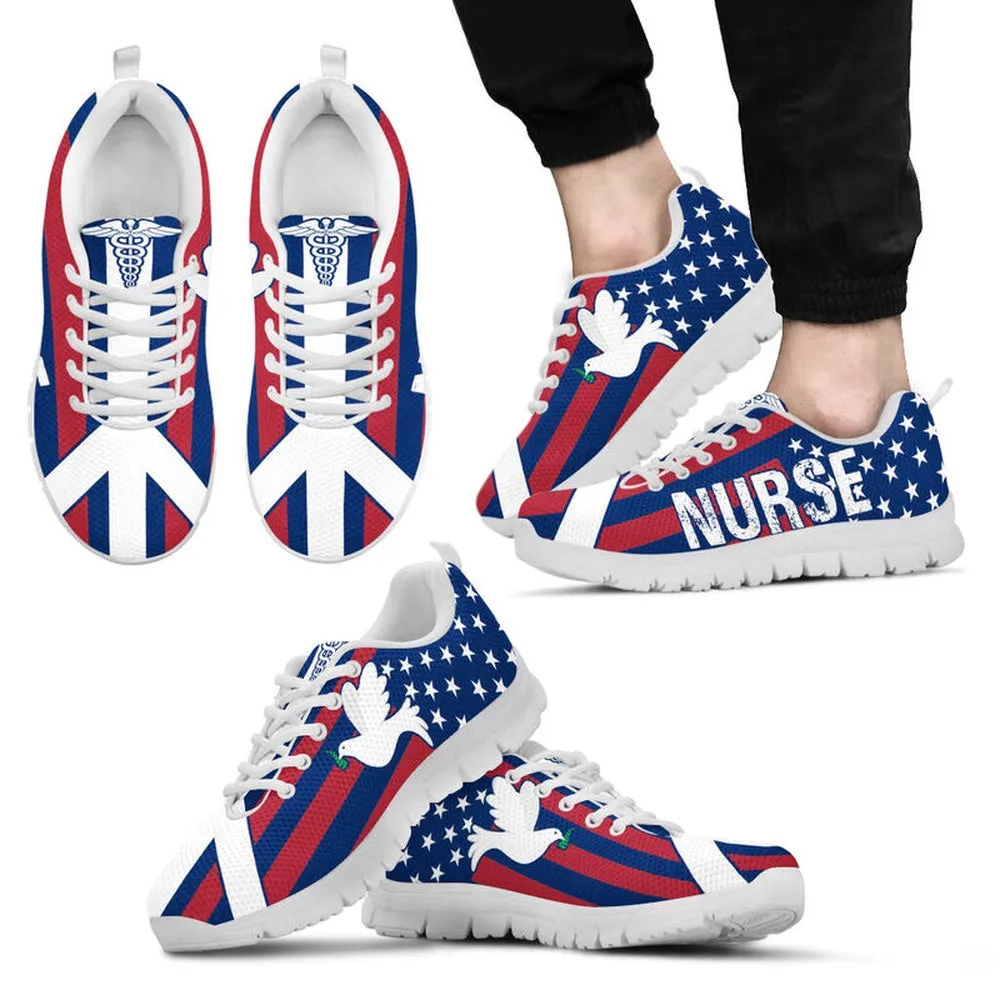 Nurse Sneaker, Nurse Peace Sneakers Shoes, Best Shoes For Nurses