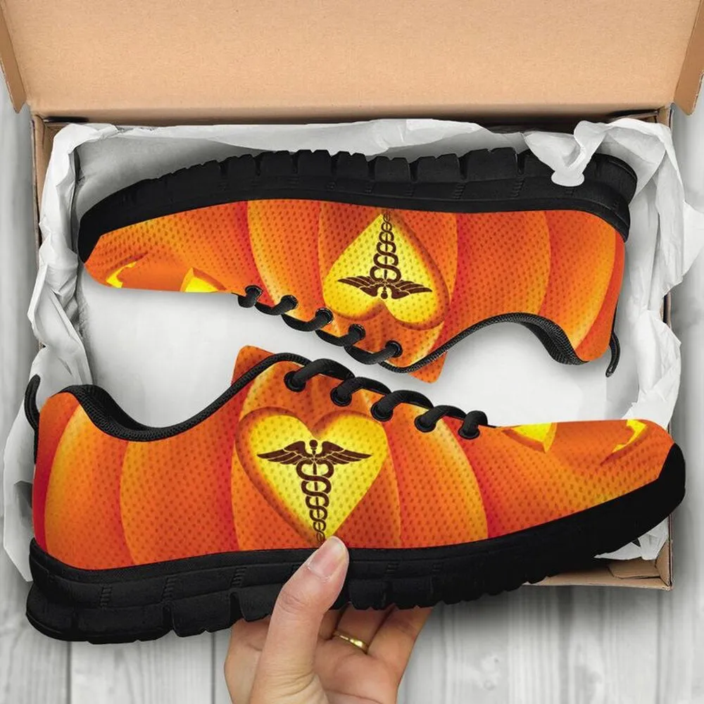 Nurse Sneaker, Nurse Pumpkin Sneakers Shoes, Best Shoes For Nurses