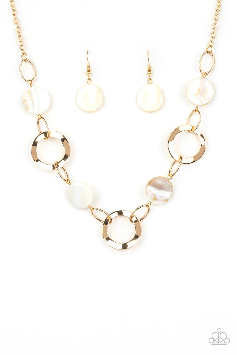 Open Door Jewelry - Bermuda Bliss - Gold Necklace - Paparazzi Accessories