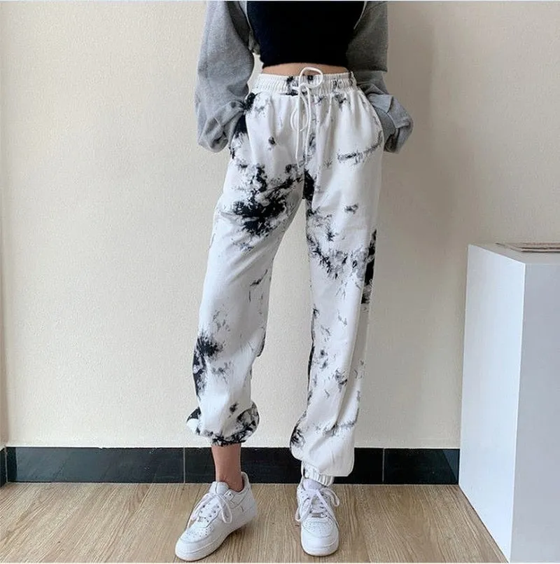 Pantalon coréen Tie Dye