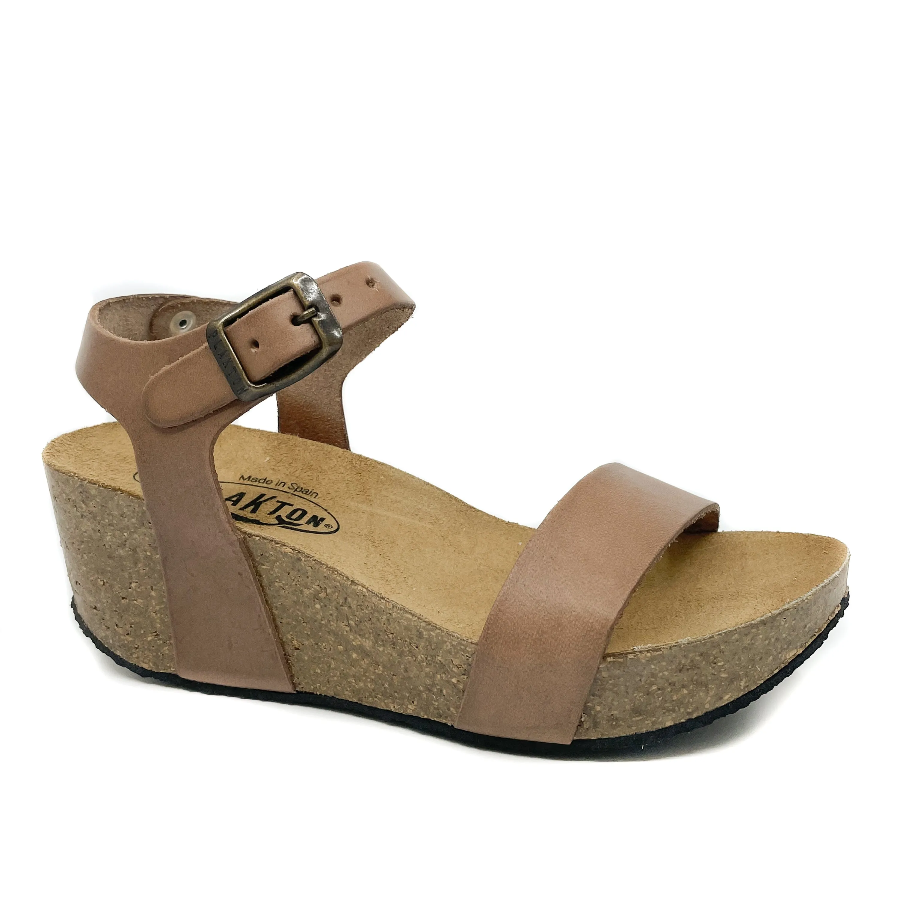 Plakton 273023 Tan Wedge Sandals