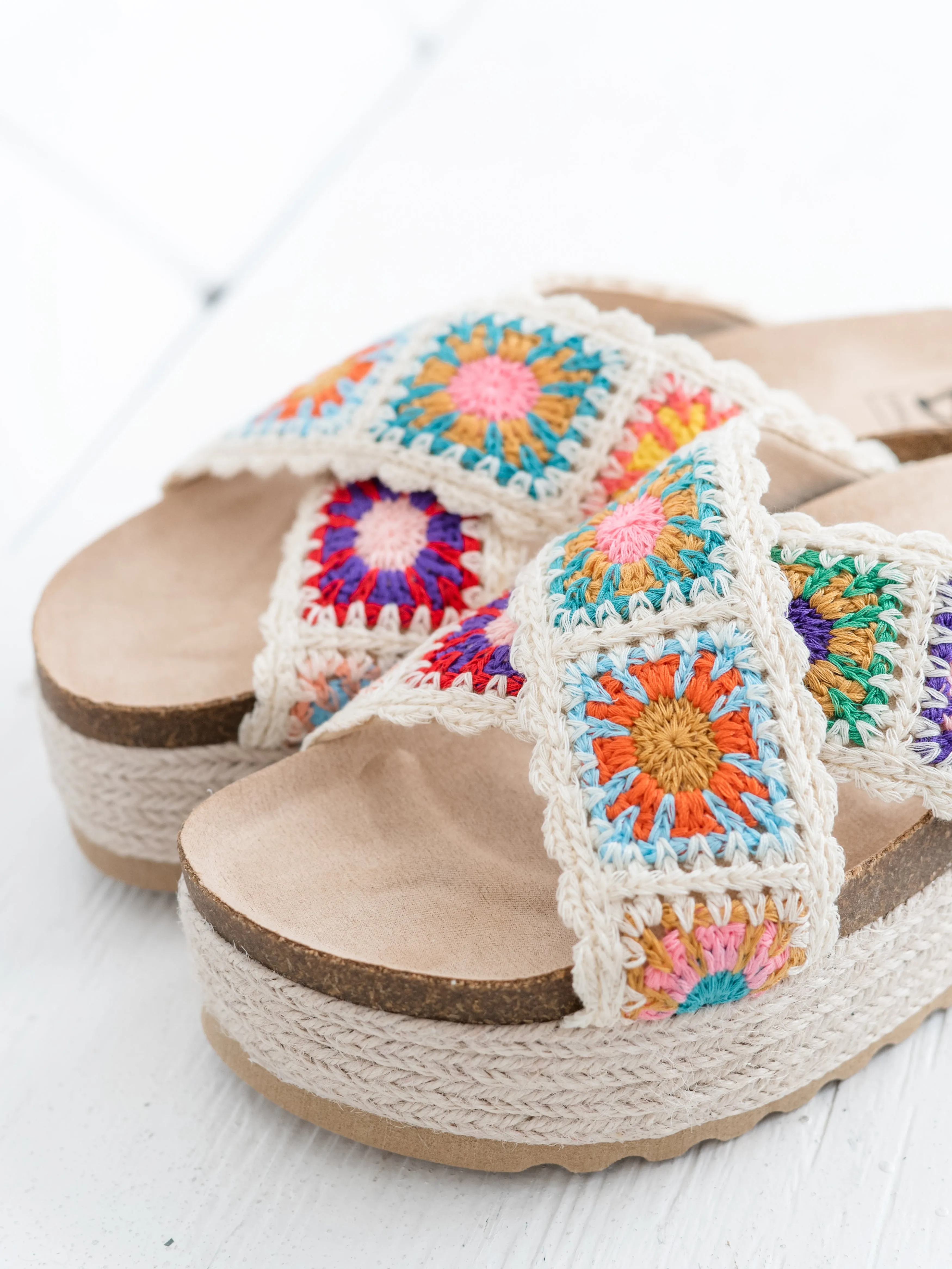 Plays Crochet Platform Sandal by Chinese Laundry