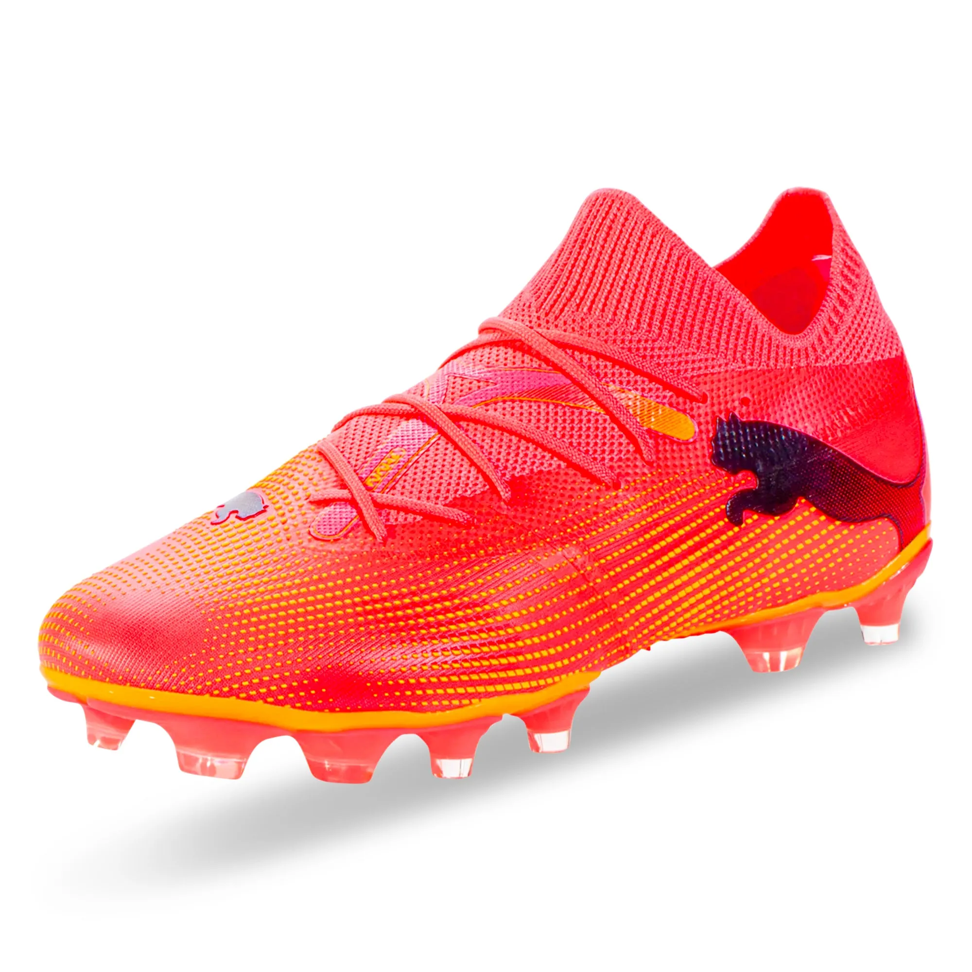 Puma Future 7 Match FG/AG Soccer Cleats (Sunset Glow/Puma Black)