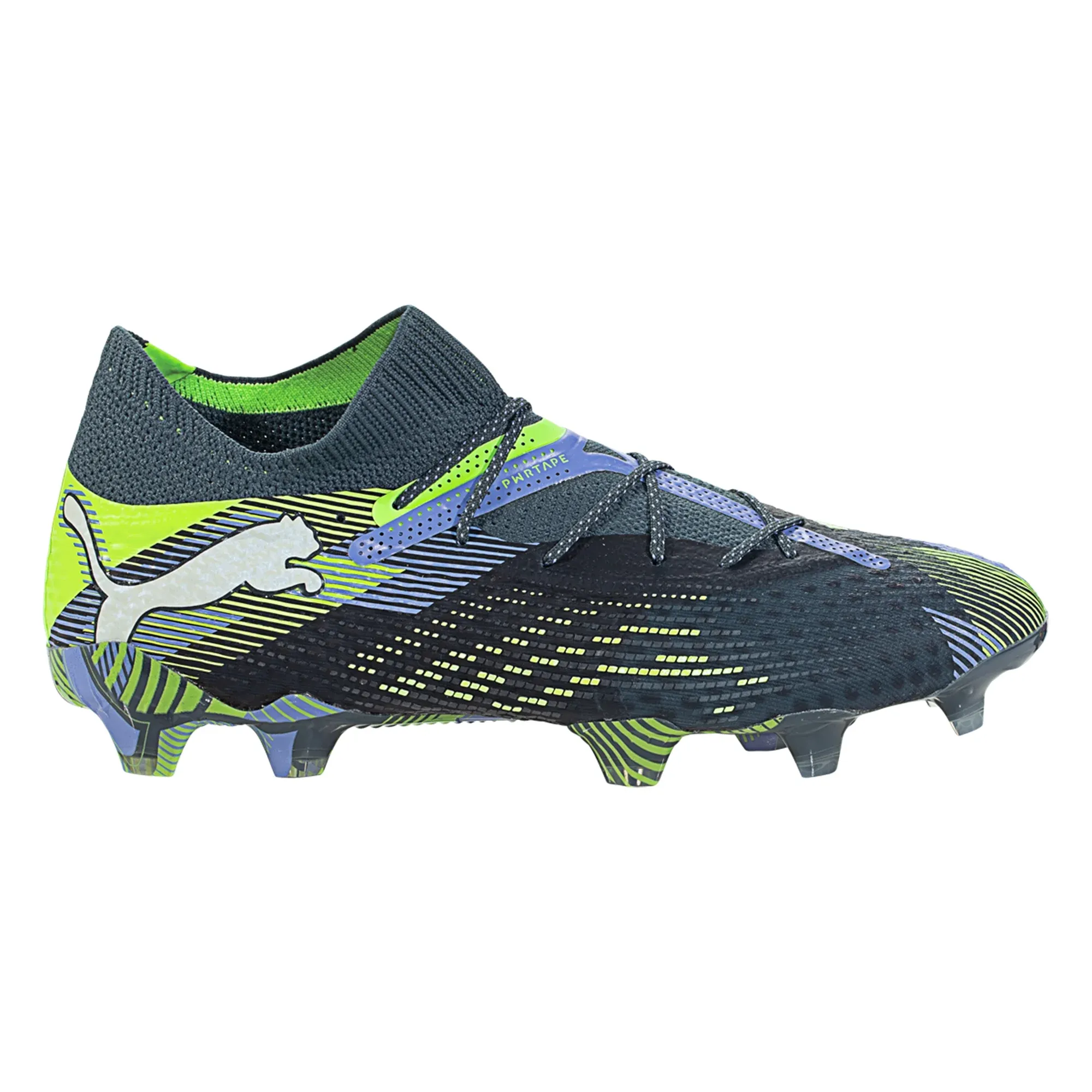 Puma Mens Future 7 Ultimate FG/AG Soccer Cleats (Gray Skies/Fizzy Apple)