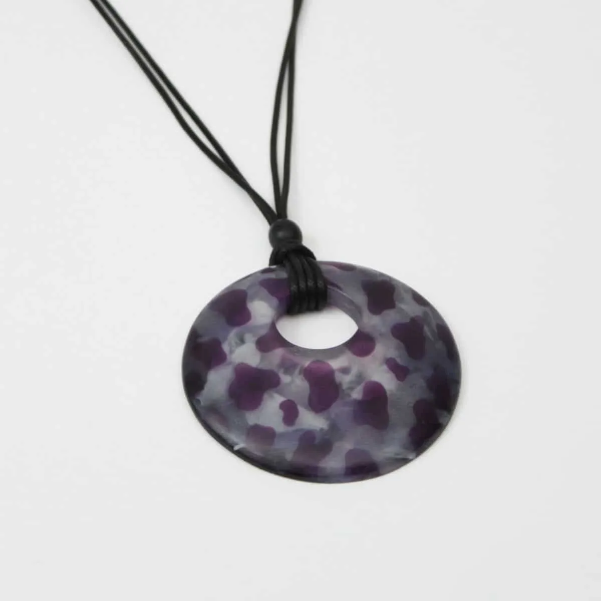 Purple Leona Pendant Necklace