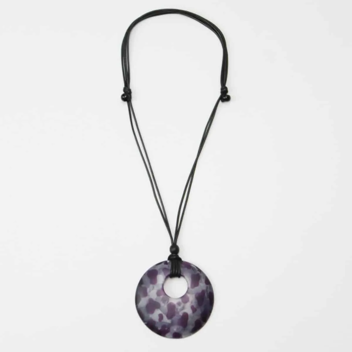 Purple Leona Pendant Necklace