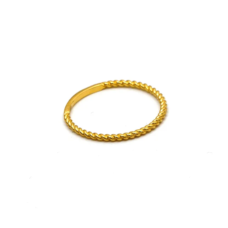 Real Gold Rope Twisted Ring 6590 (SIZE 9) R1929