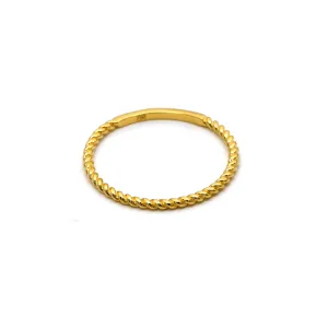 Real Gold Rope Twisted Ring 6590 (SIZE 9) R1929