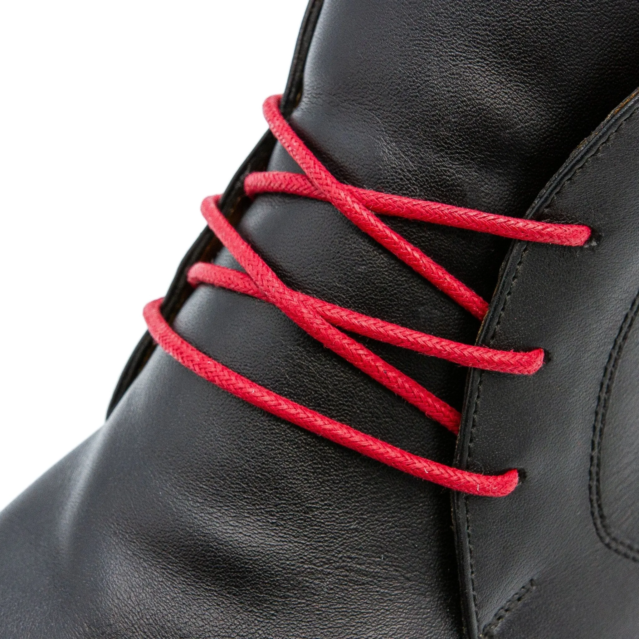 Red Waxed Dress Shoelaces