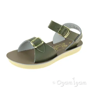 Salt-Water Surfer Boys Girls Olive Green Waterfriendly Sandal