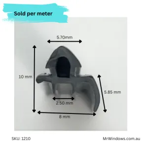 Shower seal - suits Bradnams Diamond Series - Sill Flap