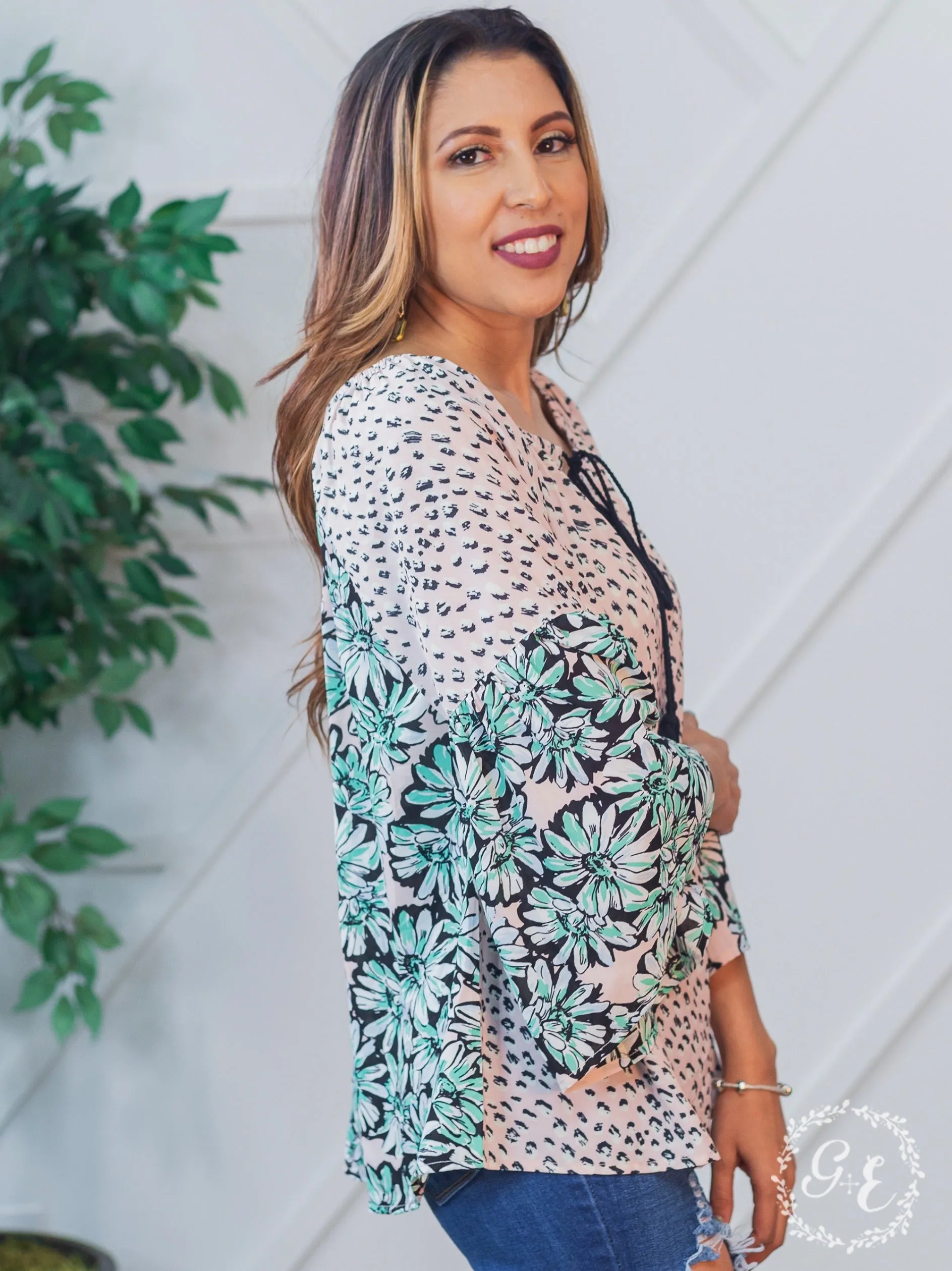 Sunday Kind of Love Floral & Leopard Top