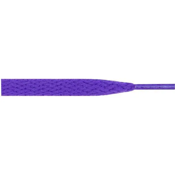 Wholesale Athletic Flat 5/16" - Purple (12 Pair Pack) Shoelaces