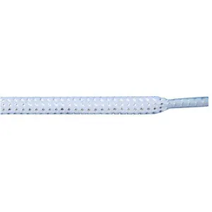 Wholesale Tubular Glitter 5/16" - White (12 Pair Pack) Shoelaces