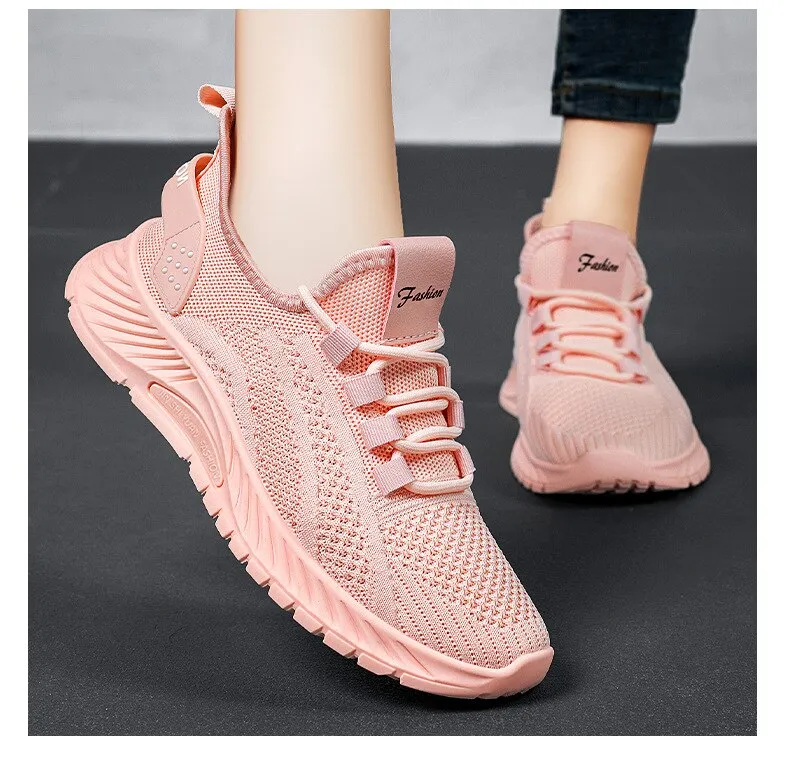 Women's Sports Shoe Fashion Breathable Ultra-light Mesh Hollow Women's Shoes - WSA50031