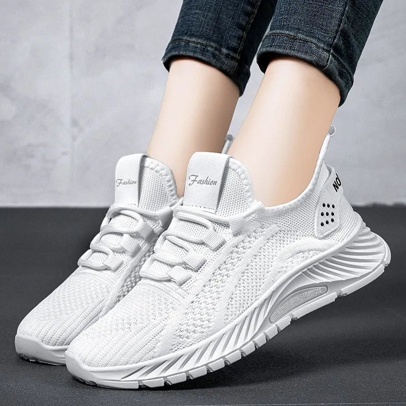 Women's Sports Shoe Fashion Breathable Ultra-light Mesh Hollow Women's Shoes - WSA50031