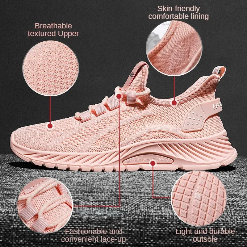 Women's Sports Shoe Fashion Breathable Ultra-light Mesh Hollow Women's Shoes - WSA50031